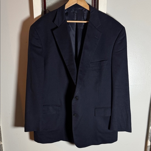 Brooks Brothers Other - Brooks Brothers Loro Piana Cashmere 2 Button Men’s Blazer SZ 50R Navy Blue